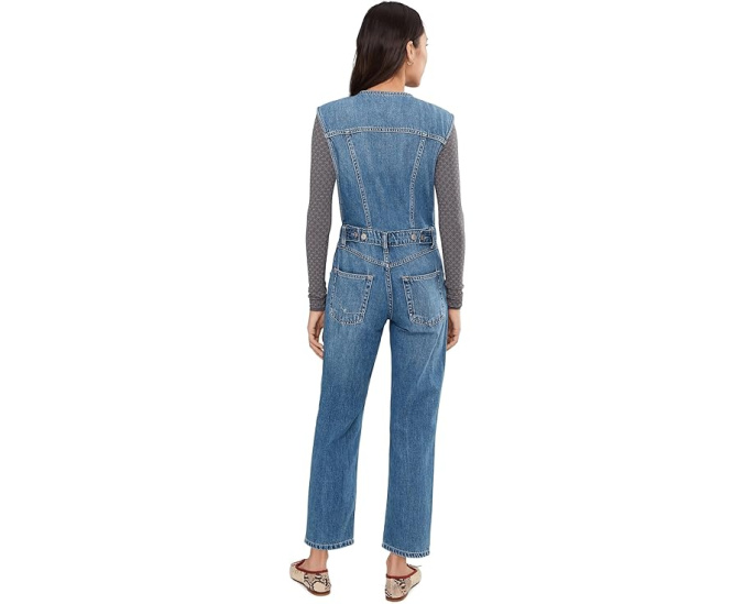 Комбинезон Free People All You Need Denim Covera из денима без рукавов