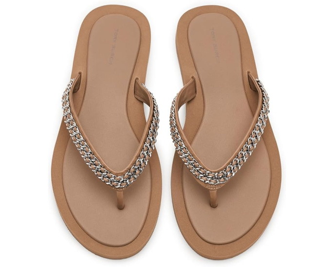 Шлепанцы Kira Chain Tory Burch с цепочкой