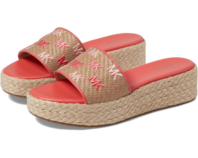 Босоножки Sadler Wedge на платформе MICHAEL Michael Kors джутовый принт