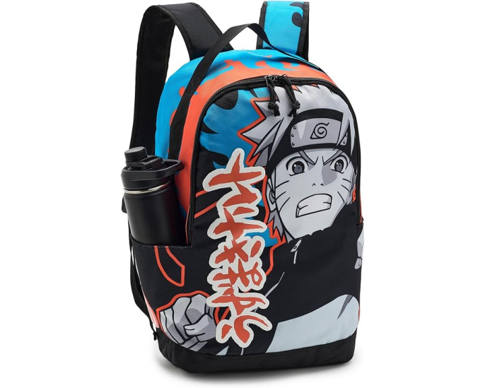 Рюкзак BIOWORLD Kids Naruto с принтом и синими акцентами