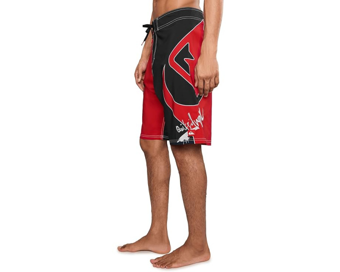 Плавки Quiksilver YG Intercepter 21 с принтом красный и черный