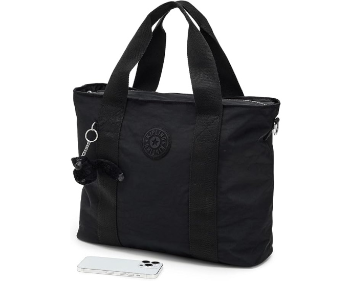Kipling Minta Large сумка через плечо с регулируемым ремнем и обезьянкой