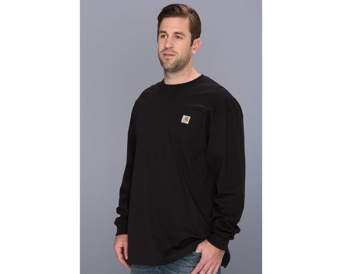 Carhartt футболка с длинным рукавом и карманом Big & Tall