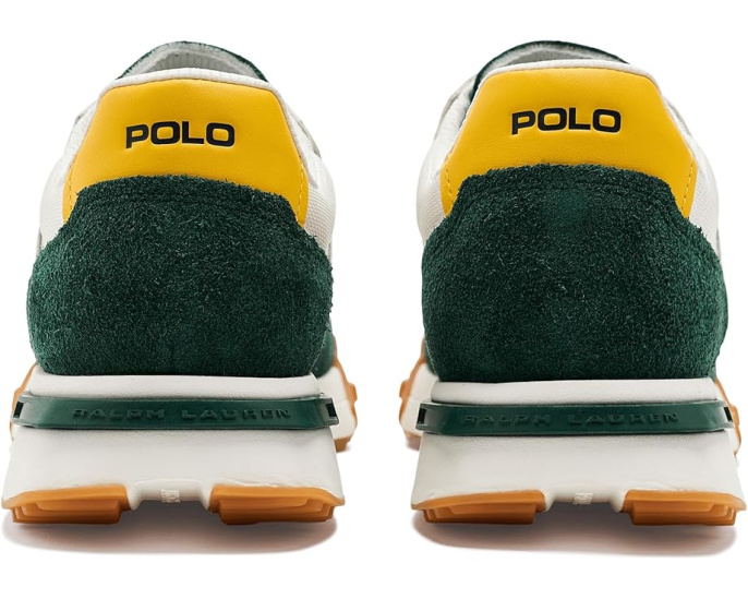 Кроссовки Polo Ralph Lauren Eldridge с замшевыми вставками Deckwash White/Forest/Yellow
