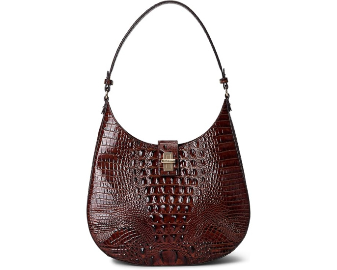 Сумка Brahmin Fallon Slim Shoulderbag через плечо с поворотным замком и карманами