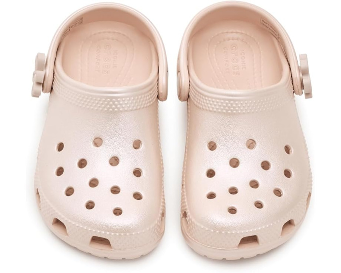 Детские классические блестящие сабо Crocs Kids Classic Pearl Shine Clogs