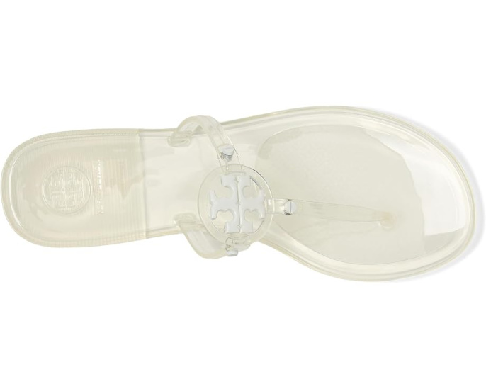 Босоножки-сланцы Mini Miller Jelly Tory Burch с прозрачным верхом