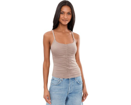 Free People топ Shimmer Cami Lure с блеском коричневый