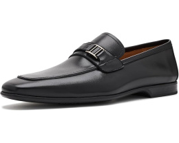 Черные лоферы Magnanni Tazz Side Bit с металлической вставкой