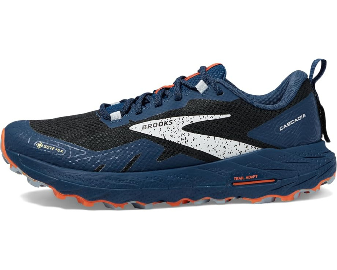 Кроссовки Brooks Cascadia 17 GTX черно-синие трейловые