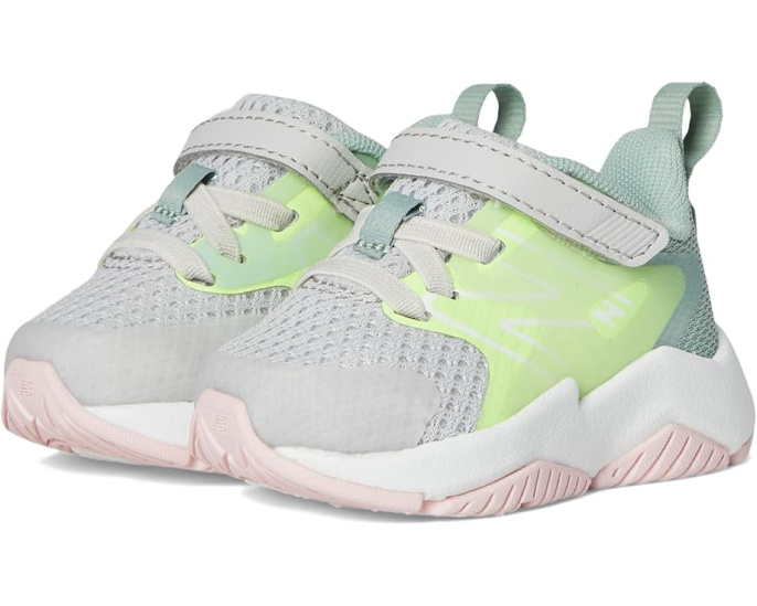 Детские кроссовки New Balance Rave Run v2 с эластичными шнурками и верхней липучкой для малышей