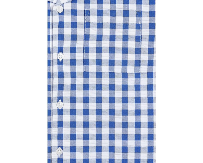 Рубашка Janie and Jack Gingham Cabana в клетку с нагрудным карманом