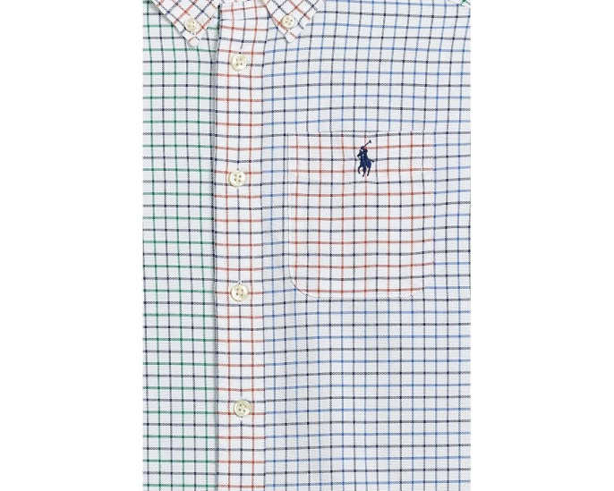 Сорочка Polo Ralph Lauren Tattersall из хлопкового оксфорда