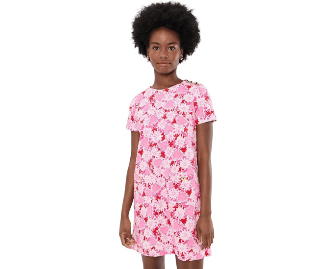 Платье Mattison с цветочным принтом и короткими рукавами Lilly Pulitzer