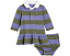 Polo Ralph Lauren Kids платье Striped Cotton Rugby с шортами для малышей