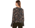 Long Sleeve Woven Blouse with Pintucks