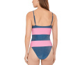 Цельный купальник Calista One-Piece Beach Riot с блестящими полосками