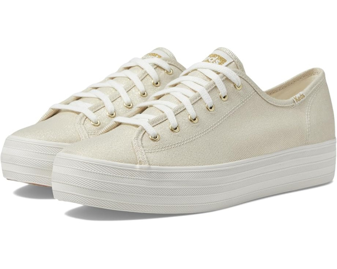 Кроссовки Keds Triple Kick Canvas на платформе с ортолитовой стелькой