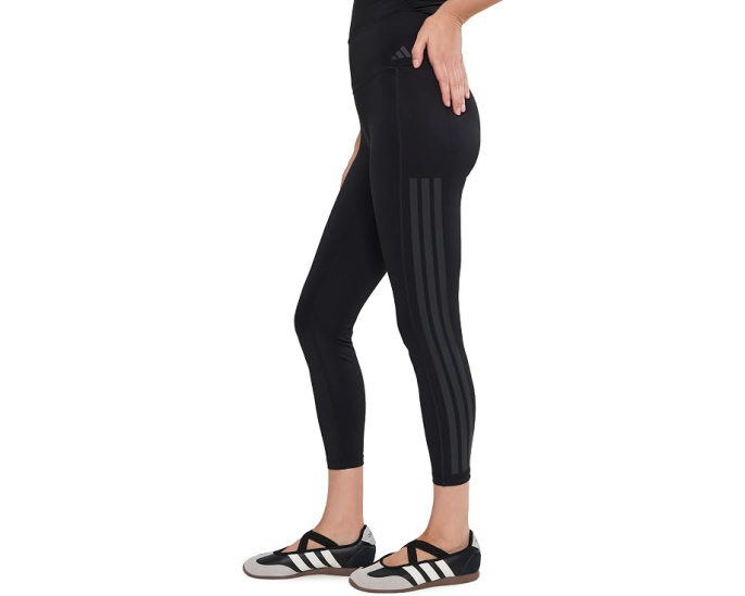 Леггинсы Adidas Optime Workout 7/8 с тремя полосками
