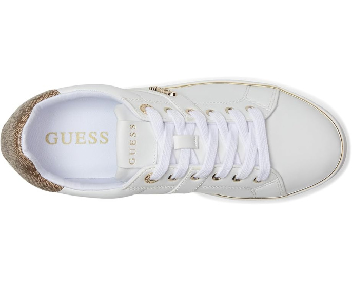 Кроссовки GUESS Britz с логотипом и металлической деталью на подошве
