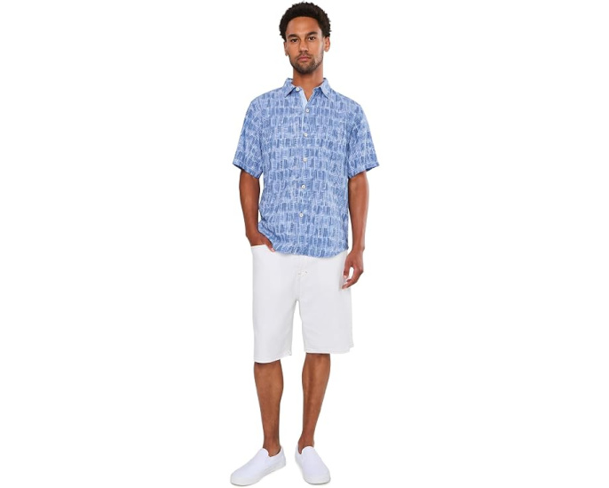 Tommy Bahama рубашка с геометрическим принтом из быстросохнущей ткани