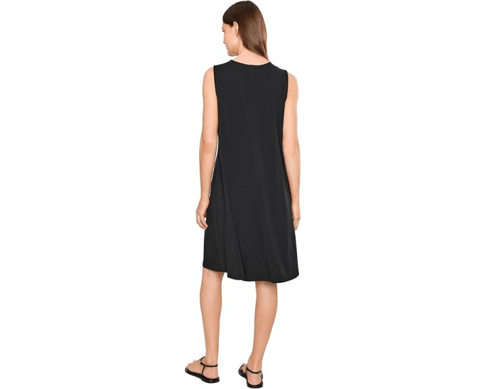 Платье Eileen Fisher Fine Stretch с V-образным вырезом