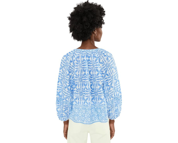 Vineyard Vines топ Emilia с вырезом каре
