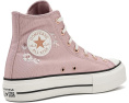Кеды Converse Chuck Taylor All Star Lift Platform с пайетками и цветами