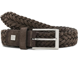 Плетеный кожаный ремень Brooks Brothers Braided Suede