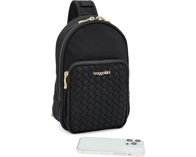 Сумка через плечо Waverly Woven Baggallini с плетеным узором