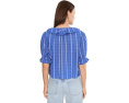Топ Madewell Kelly в клетку из гофрированной ткани