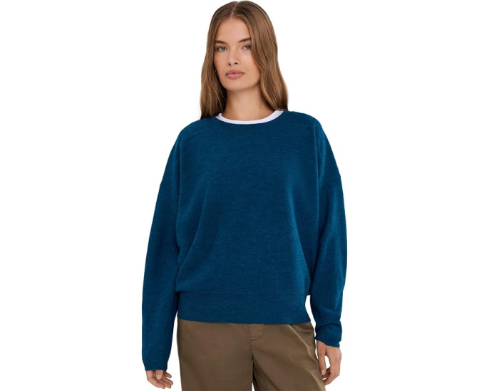 Fine Felted Wool Crew Neck Sweater