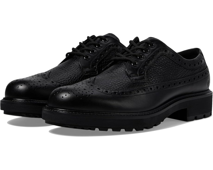 Оксфорды ECCO Oslo Wing Tip в стиле броги с резиновой подошвой