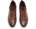 Кроссовки Steve Madden Panthr мужские на платформе из кожи цвета коньяк