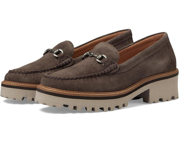 Лоферы Johnston & Murphy Emmalynn Bit с металлической пряжкой и квадратным каблуком