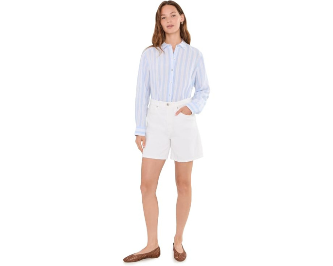 Рубашка Tommy Bahama Sea Stripe с длинным рукавом свободного кроя