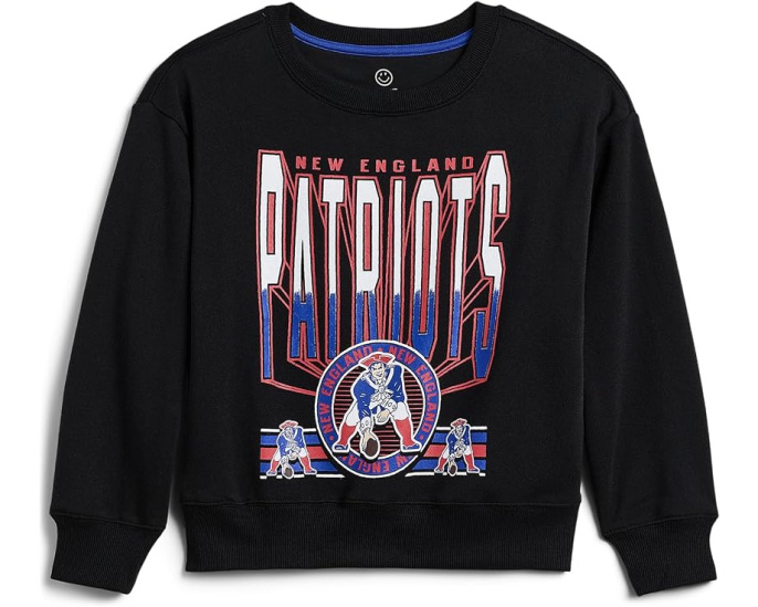 Худи NFL New England Patriots Drop Shoulder Crew Junk Food Clothing Kids