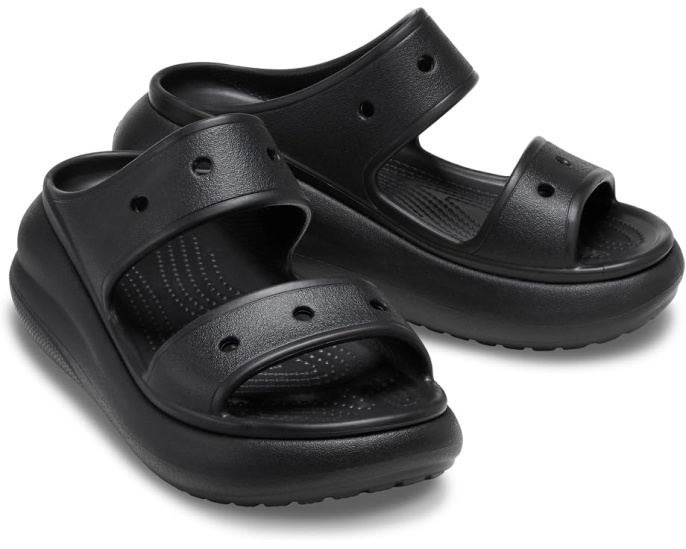 Crocs сандалии Classic Crush с высокой подошвой