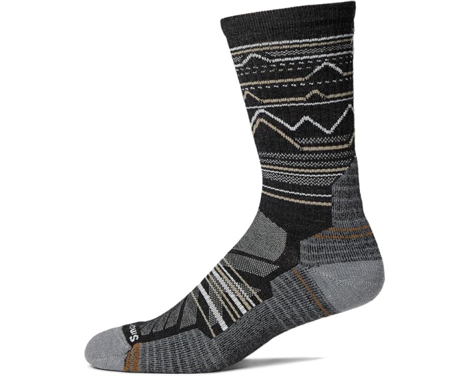 Носки Smartwool Performance Hike Light Cushion Mountain Range Pattern Crew с рисунком гор