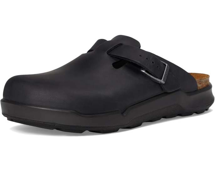 Клоги Boston Rugged от Birkenstock из нубука с пробковой стелькой