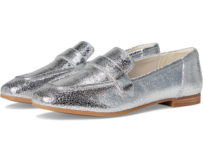 Лоферы TOMS Lynette из кожи с квадратным носком и ремешком