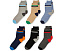 Big Boys' Stripe Crew Socks 6 Pack, Multi Size