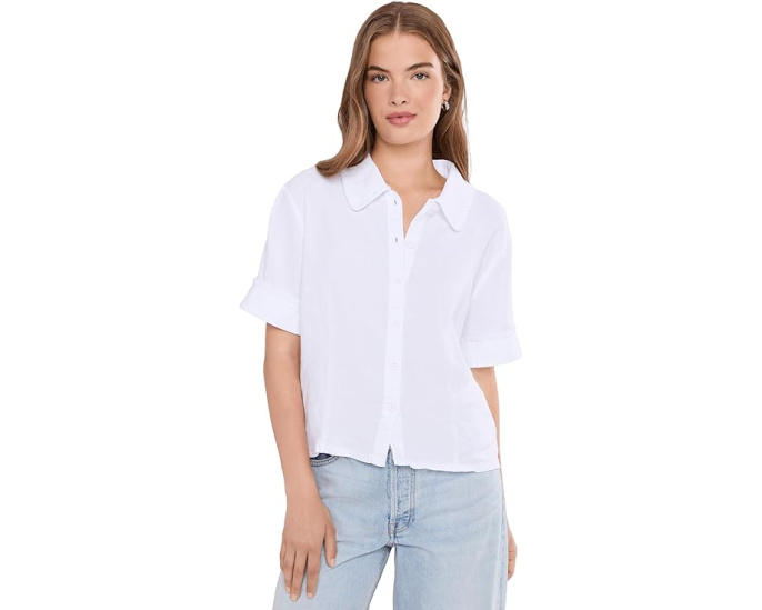 Топ Marisol Linen Button Front от KUT from the Kloth из льна