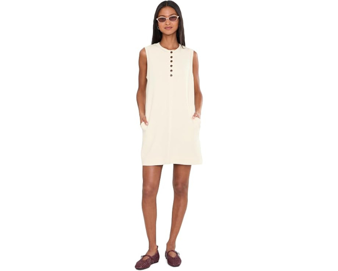 Varley мини-платье Elba Tank Mini Dress белого цвета