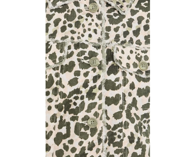 Куртка Tommy Bahama Pacific Leopard Two Palms с необработанным краем и принтом
