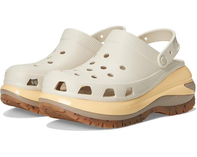 Кроссовки-клоги Crocs Mega Crush с высокой платформой и ремешком