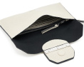 Косметичка Ursa Grain Pouch из зернёной кожи с ремешком от AllSaints