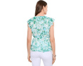 CeCe топ с оборками и завязками Ruffle Tie Wrap Top