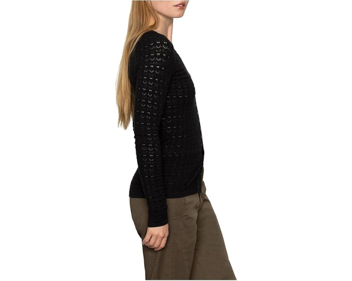 Женский приталенный кардиган Sanctuary Fitted Raglan в черном цвете