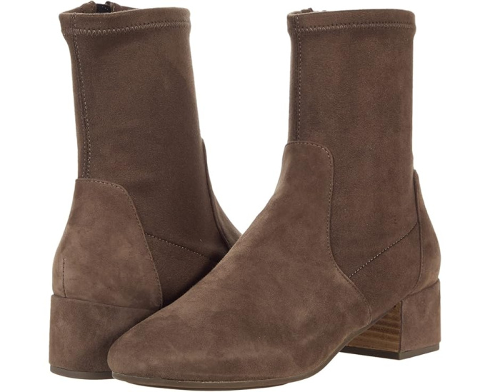 Ботильоны Ella Stretch Booties с молнией и квадратным каблуком от Gentle Souls by Kenneth Cole